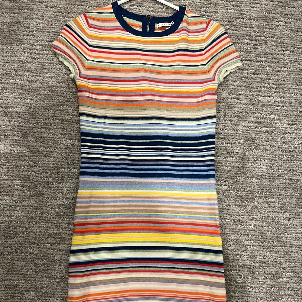 Alice & Olivia Striped Knit Dress